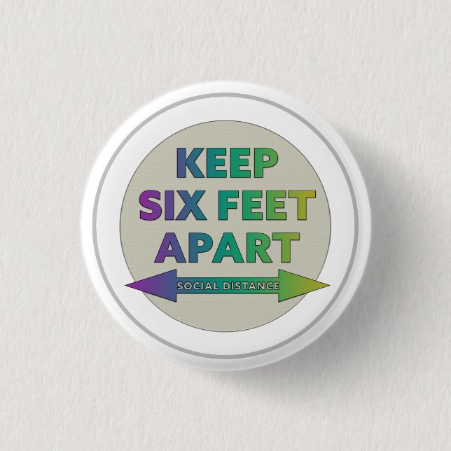 Soziale Trennung Button (Vorderseite)