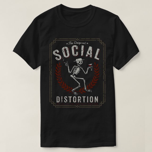SOZIALE VERZERRUNG Klassischer T - Shirt (Design vorne)