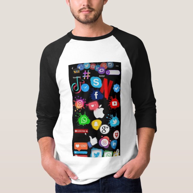 Sozialen Medien T-Shirt (Vorderseite)