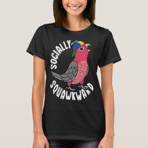 Sozialer Squawkward Parrot I Rose brüste Galah C T-Shirt