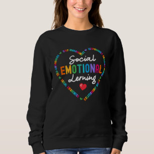 Soziales emotionales Lernen Herz Schulberater T Sweatshirt
