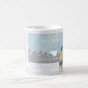 Soziales Introverts Kaffeetasse