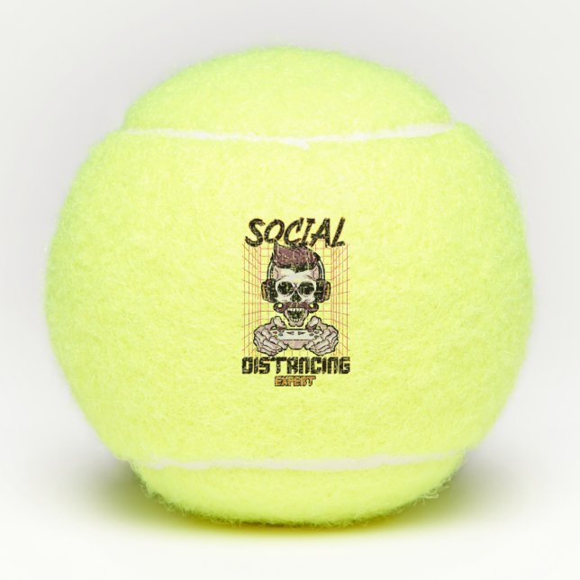 Soziales und professionelles Spieldesign Tennisbälle (Vorderseite)