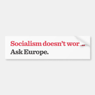 Sozialismus Does't Arbeit Autoaufkleber