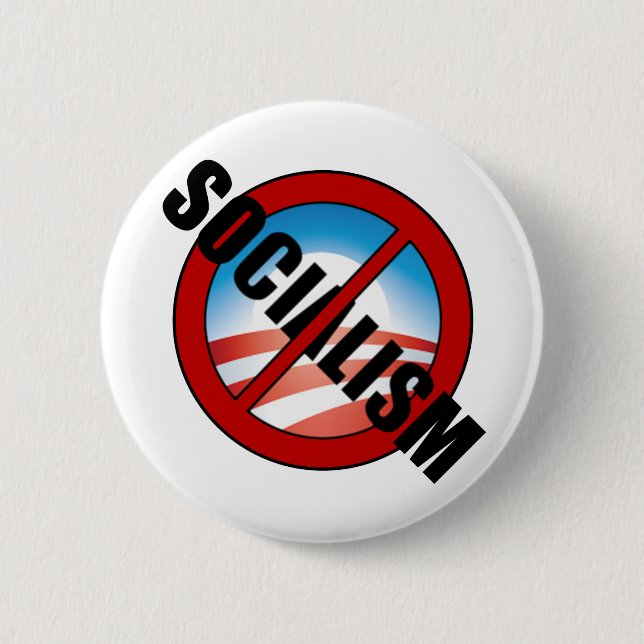 Sozialismus-Kerl Button (Vorderseite)