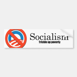 Sozialismus - Rieseln herauf Armut Autoaufkleber
