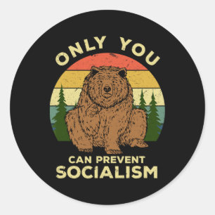 Sozialismus - Russland Liebe Russischer Bär Ussr C Runder Aufkleber