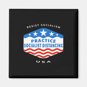 Sozialismus - sozialistische Distanzierung praktiz Magnet