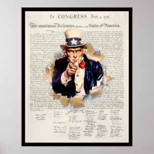 Sozialismus USA ~ Onkel Sam ~ Over My Dead Body! ~ Poster