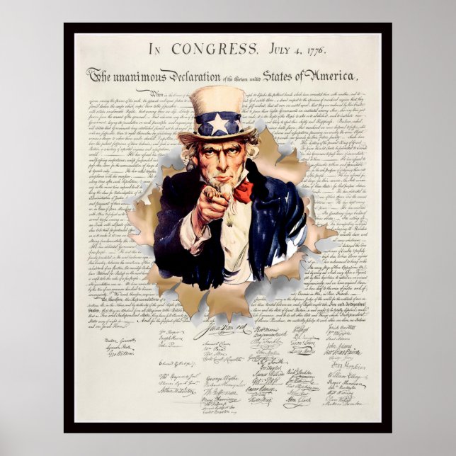 Sozialismus USA ~ Onkel Sam ~ Over My Dead Body! ~ Poster (Vorne)