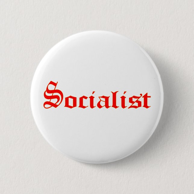 Sozialistisch Button (Vorderseite)
