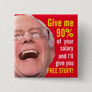 Sozialistische Bernie-Sandpapierschleifmaschinen - Button