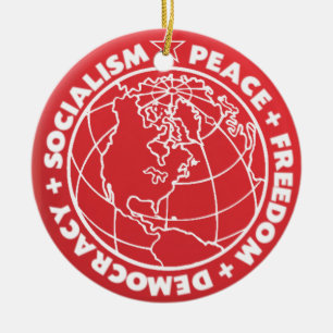 Sozialistische Friedensverzierung Keramikornament