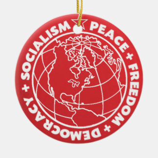 Sozialistische Friedensverzierung Keramikornament
