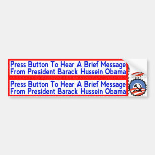 Sozialistische Obama-Aufkleber, zum auf Autoaufkleber
