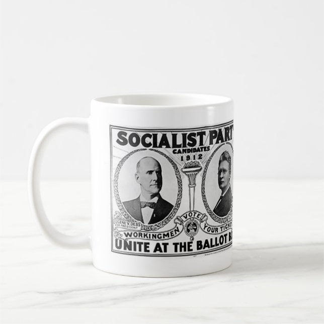 Sozialistische Party-Kandidaten 1912 Kaffeetasse (Links)