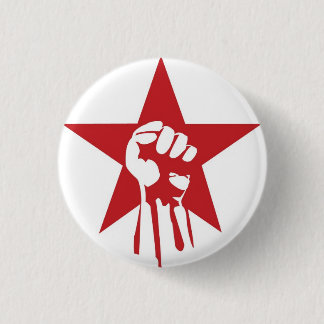 Sozialistischer Faust-Knopf Button