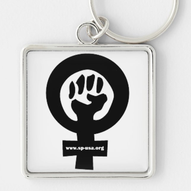 Sozialistischer Feminist Schlüsselanhänger (Vorne)