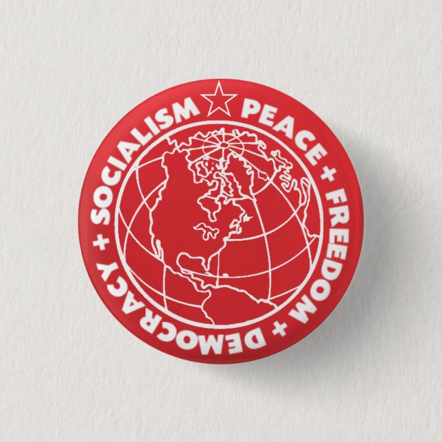Sozialistischer Knopf Button (Vorderseite)