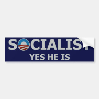 Sozialistischer Obama-Autoaufkleber Autoaufkleber