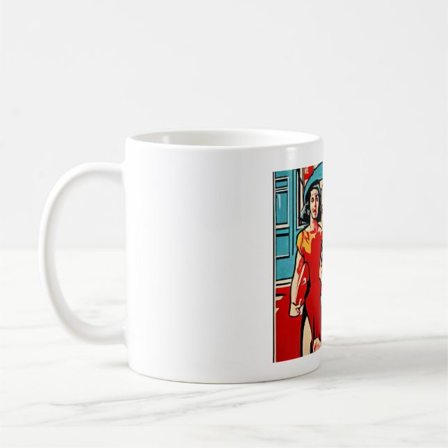Sozialistischer Realismus Kaffeetasse (Links)