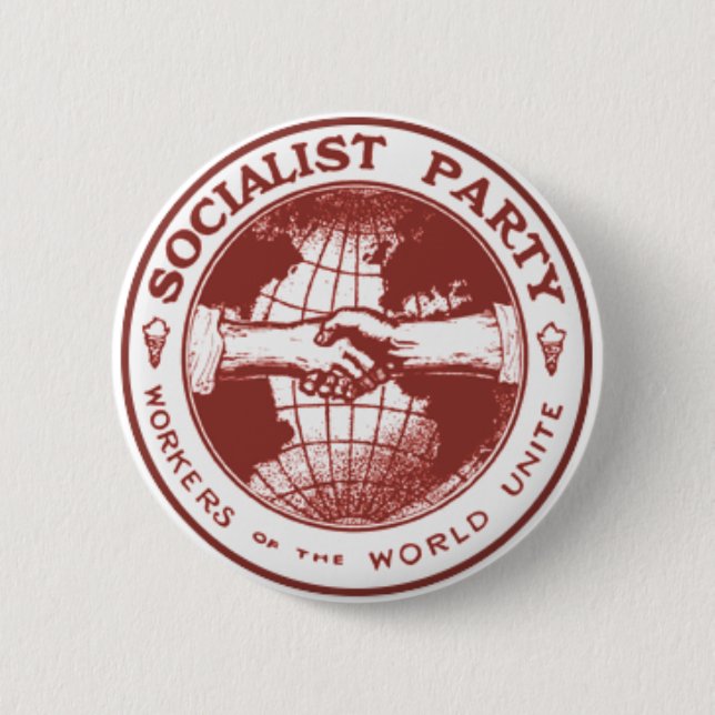 Sozialistisches Party Amerika Button (Vorderseite)