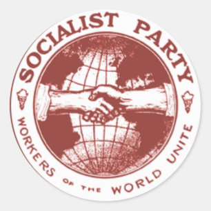 Sozialistisches Party Amerikas Runder Aufkleber