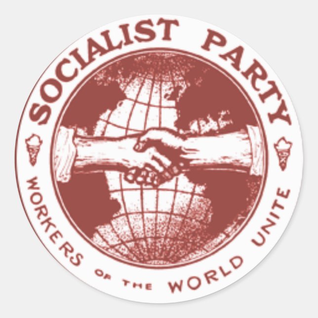 Sozialistisches Party Amerikas Runder Aufkleber (Vorderseite)
