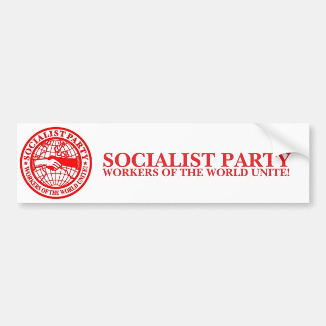 Sozialistisches Party USA Autoaufkleber (Vorne)