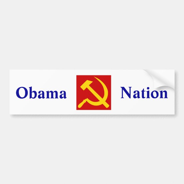 Sozialistisches schlichtes Obama Autoaufkleber (Vorne)