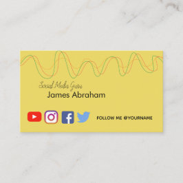 Sozialmedien - gute Erschütterung - Visitenkarte