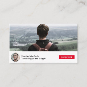 Sozialmedien YouTube inspirierten   Visitenkarte
