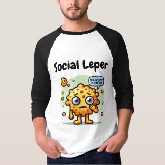 Sozialwärter Funny Cartoon Emoji Männer 3/4 Schläf T-Shirt