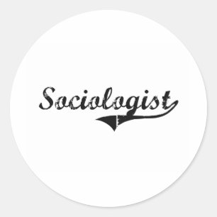 Soziologe-beruflicher Job Runder Aufkleber