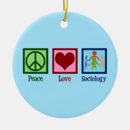 Soziologe Friedenssoziologie Liebe Professor Keramik Ornament
