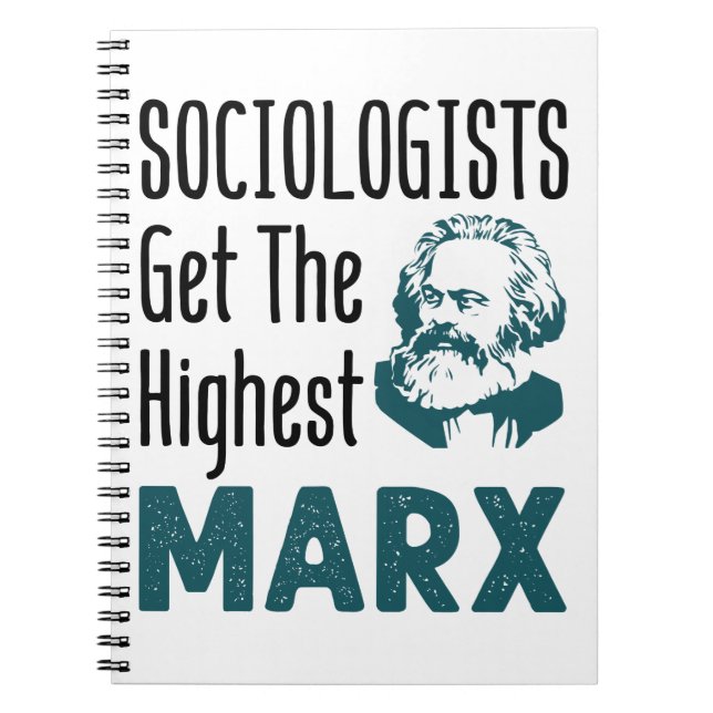 Soziologen bekommen die höchste Marx-Soziologie Notizblock (Vorderseite)