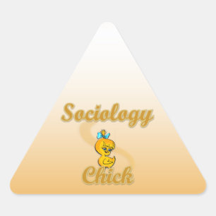Soziologie Dreieckiger Aufkleber