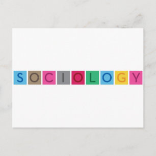 Soziologie Postkarte