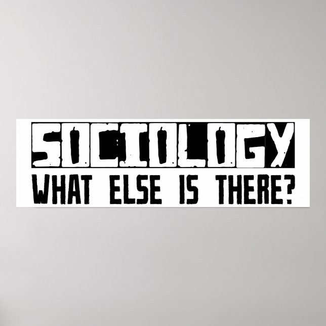 Soziologie Was gibt es sonst noch? Poster (Vorne)