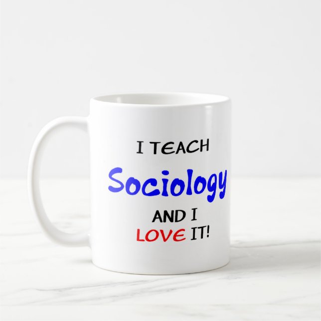 Soziologieunterricht und Liebe Kaffeetasse (Links)