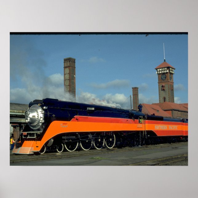SP 4-8-4 "Daylight" Lokomotive #4449_Trains Poster (Vorne)