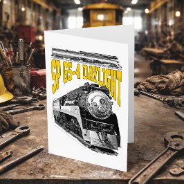 SP GS-4 Daylight 4449 Steam Train Locomotive Dankeskarte