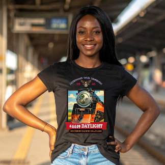 SP GS-4 Tageslicht-Dampflokomotive Vintage-Plakat T-Shirt