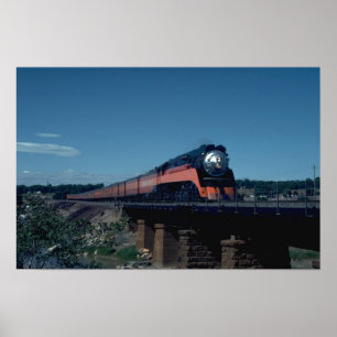 SP-"Tageslicht" Zug, geführt durch 4-8-4 Poster