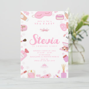 Spa Anniversaire Fête Editable Invitation