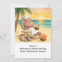 Spa au bord de la plage avec invitation Hippo