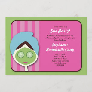 Spa Bachelorette ou invitation d'anniversaire