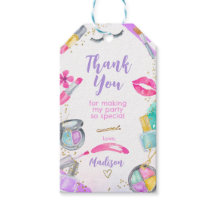 Spa Beauty Salon themed Favor Tags or Gift tags