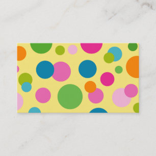 Spa - carte de visite de cercles de couleur de
