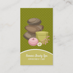 Spa de beauté - Carte de rendez-vous